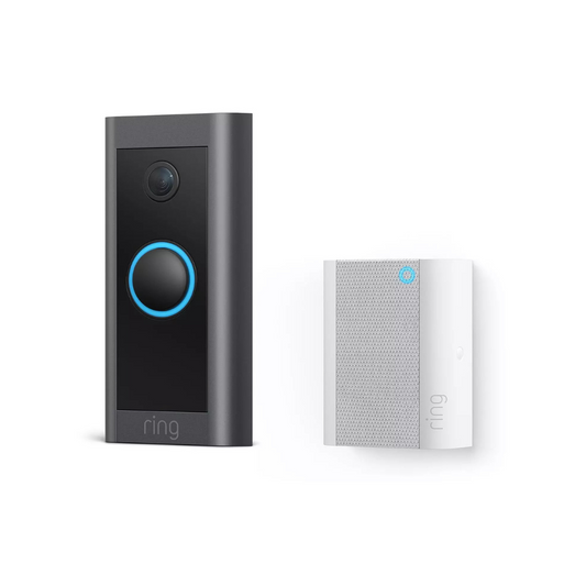 Ring Video Doorbell Wired with Chime – Advanced Motion Detection, Night Vision