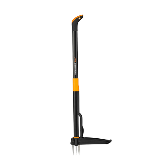 Fiskars Xact Garden Weed Puller – Stainless Steel & Plastic, 1m Length