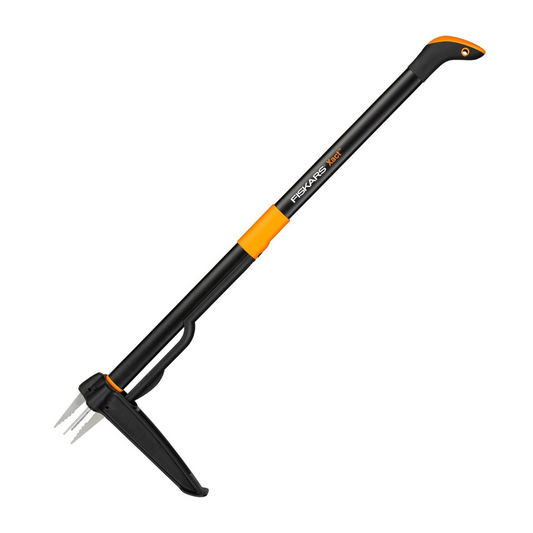 Fiskars Xact Garden Weed Puller – Stainless Steel & Plastic, 1m Length