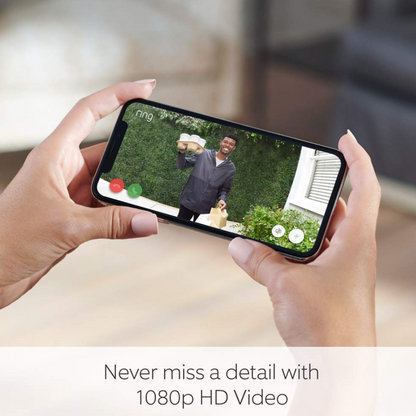 Ring Wired Doorbell Camera – 1080p HD Video, Motion Alerts, Requires Existing Wiring