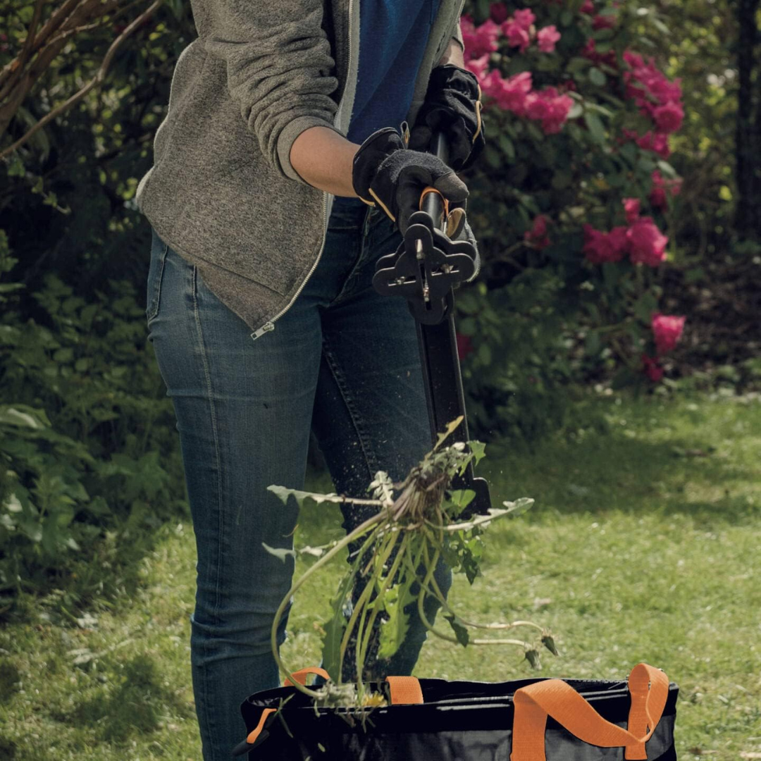 Fiskars Xact Garden Weed Puller – Stainless Steel & Plastic, 1m Length