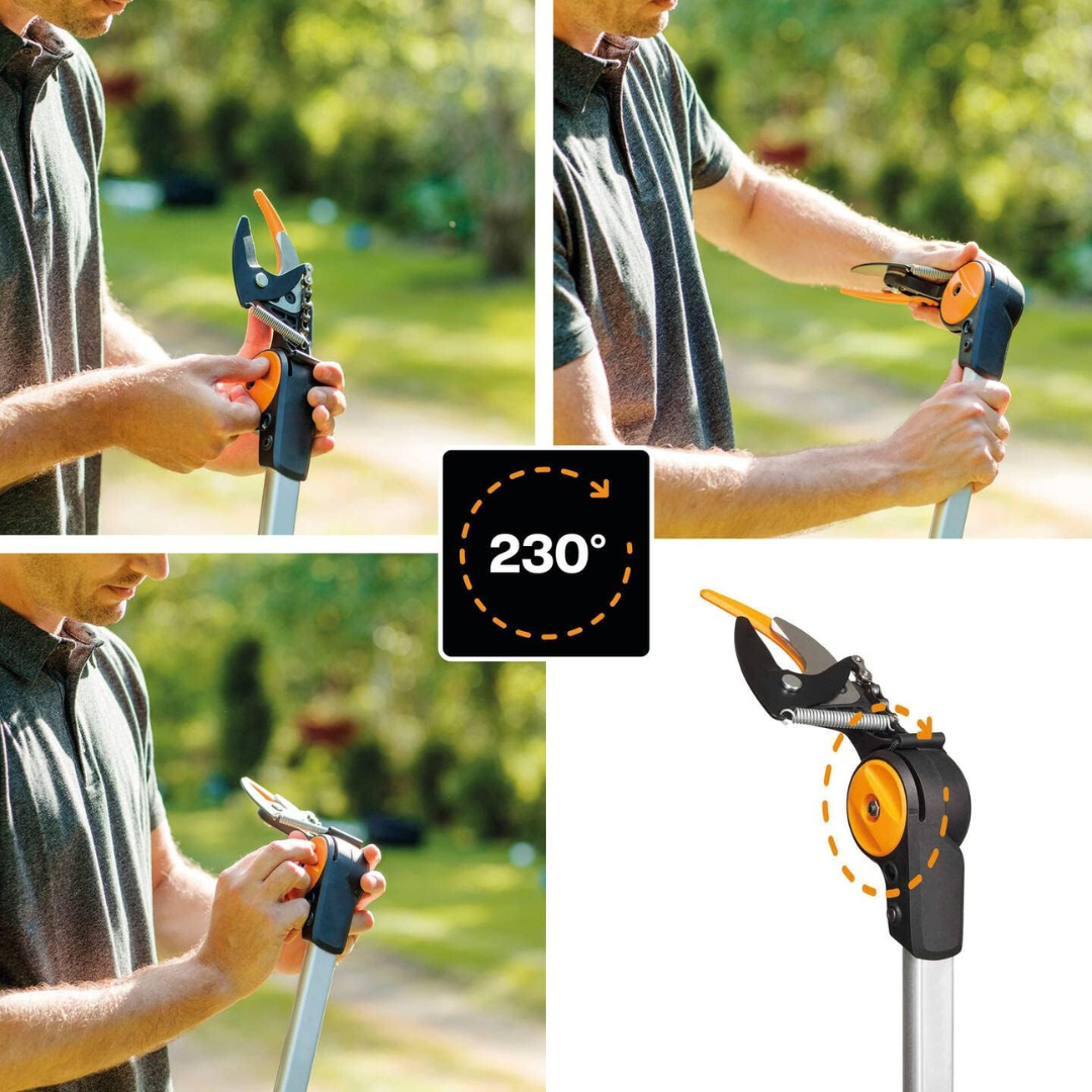 Fiskars PowerGear X Telescopic Pruner – Aluminium Handle & Steel Blade